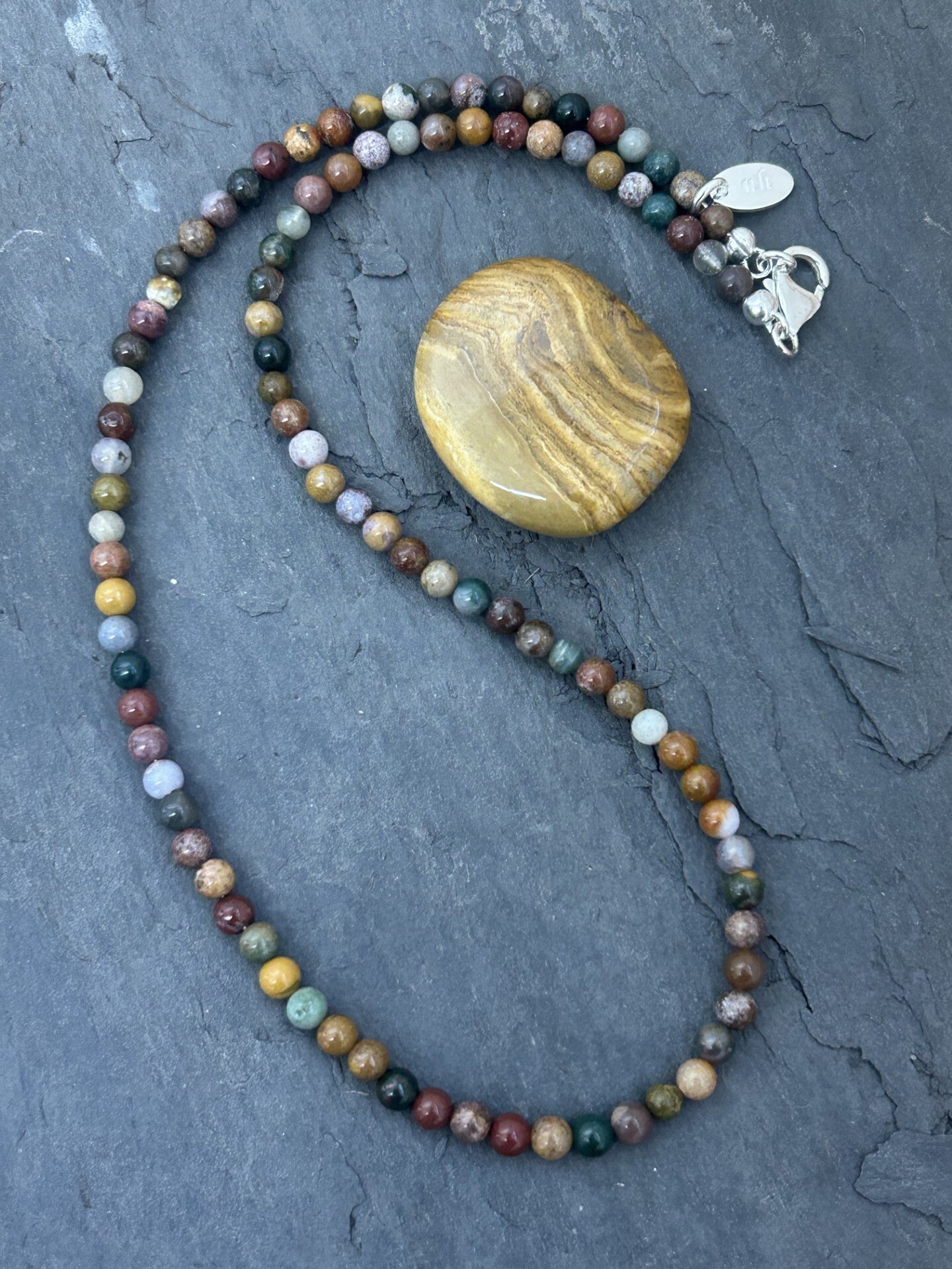 Halskette - Ozean-Achat (H414)