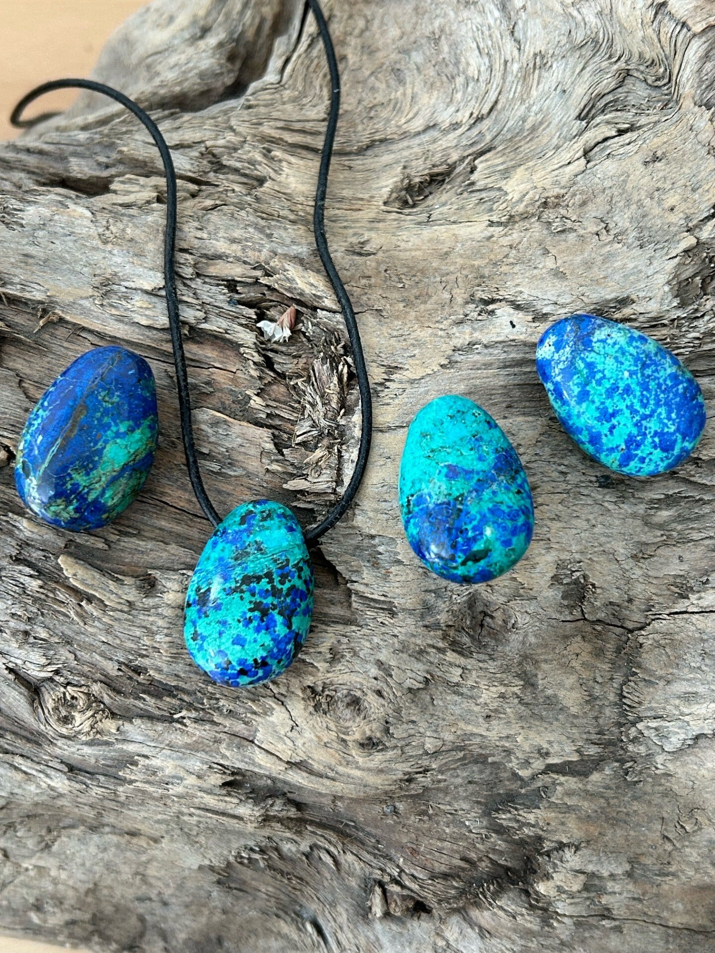 Halskette - Azurit-Malachit (H341)