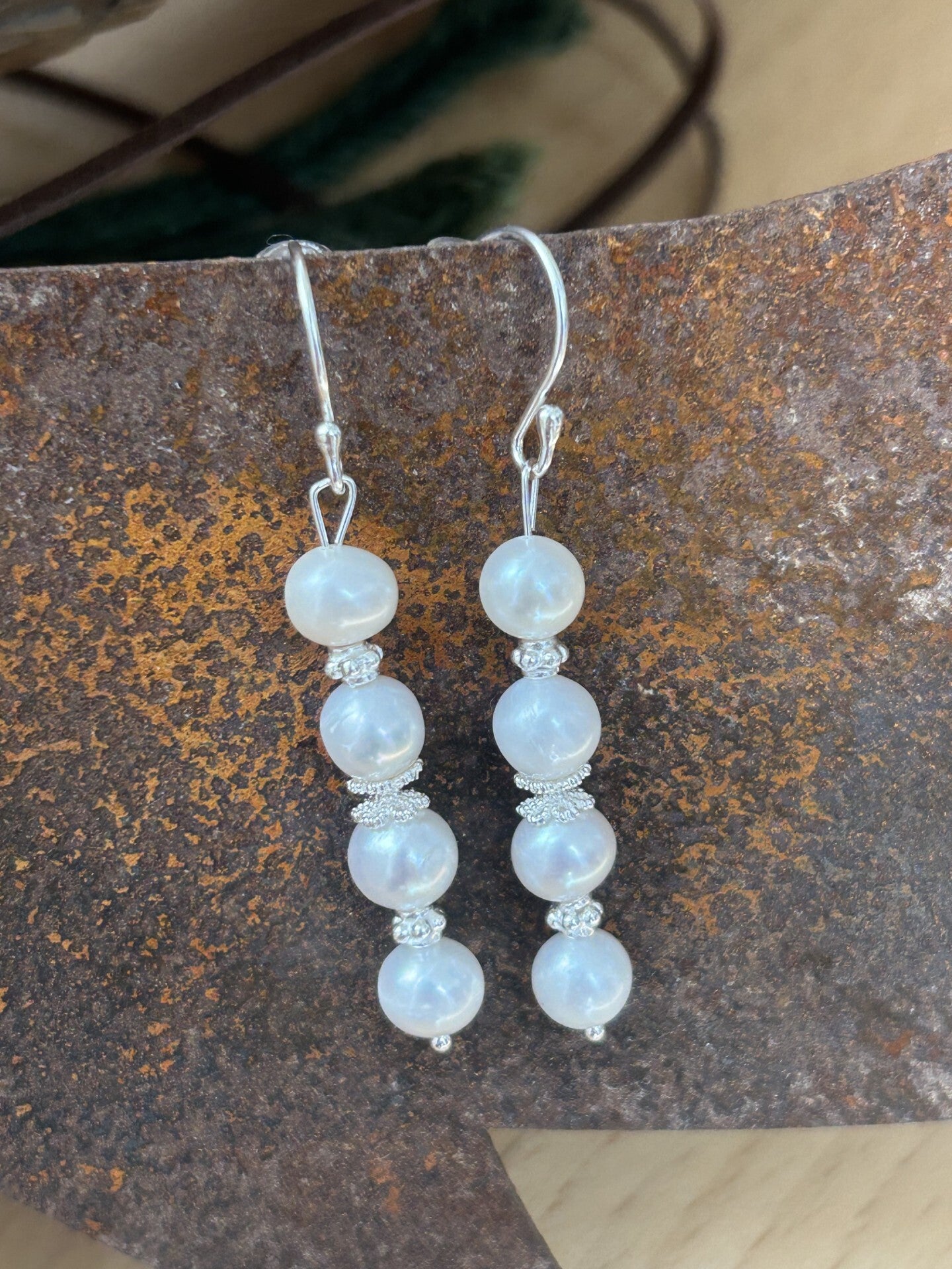 Ohrringe - Süsswasserperlen (O457)