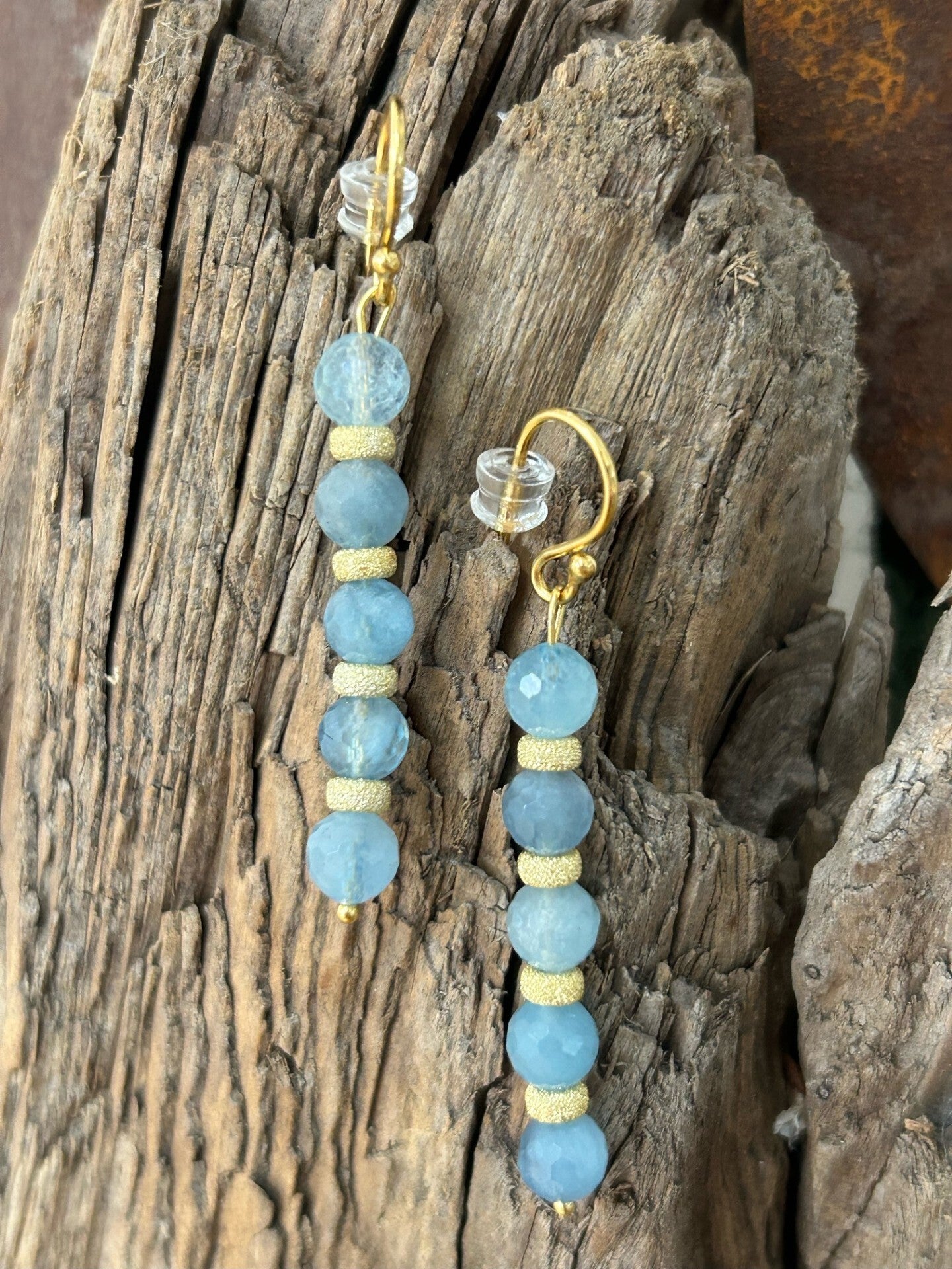 Ohrringe - Aquamarin (O418)