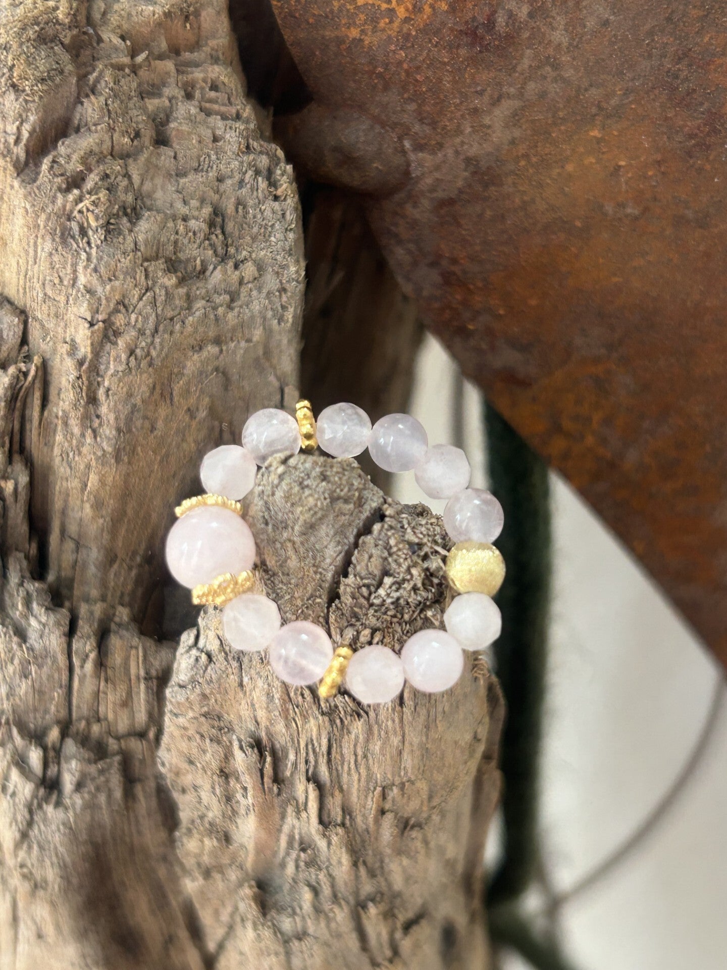 Fingerring - Rosenquarz (R099)