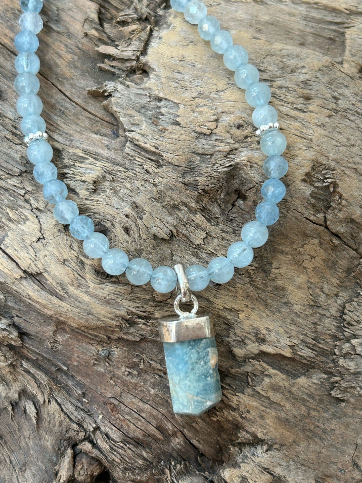 Halskette - Aquamarin (H363) Einzelstück!