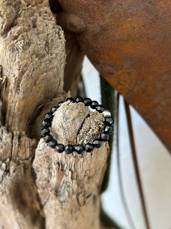 Fingerring - Turmalin-Schörl (R048)