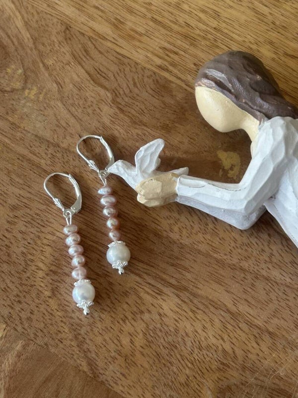 Ohrringe - Süsswasserperle (O548)