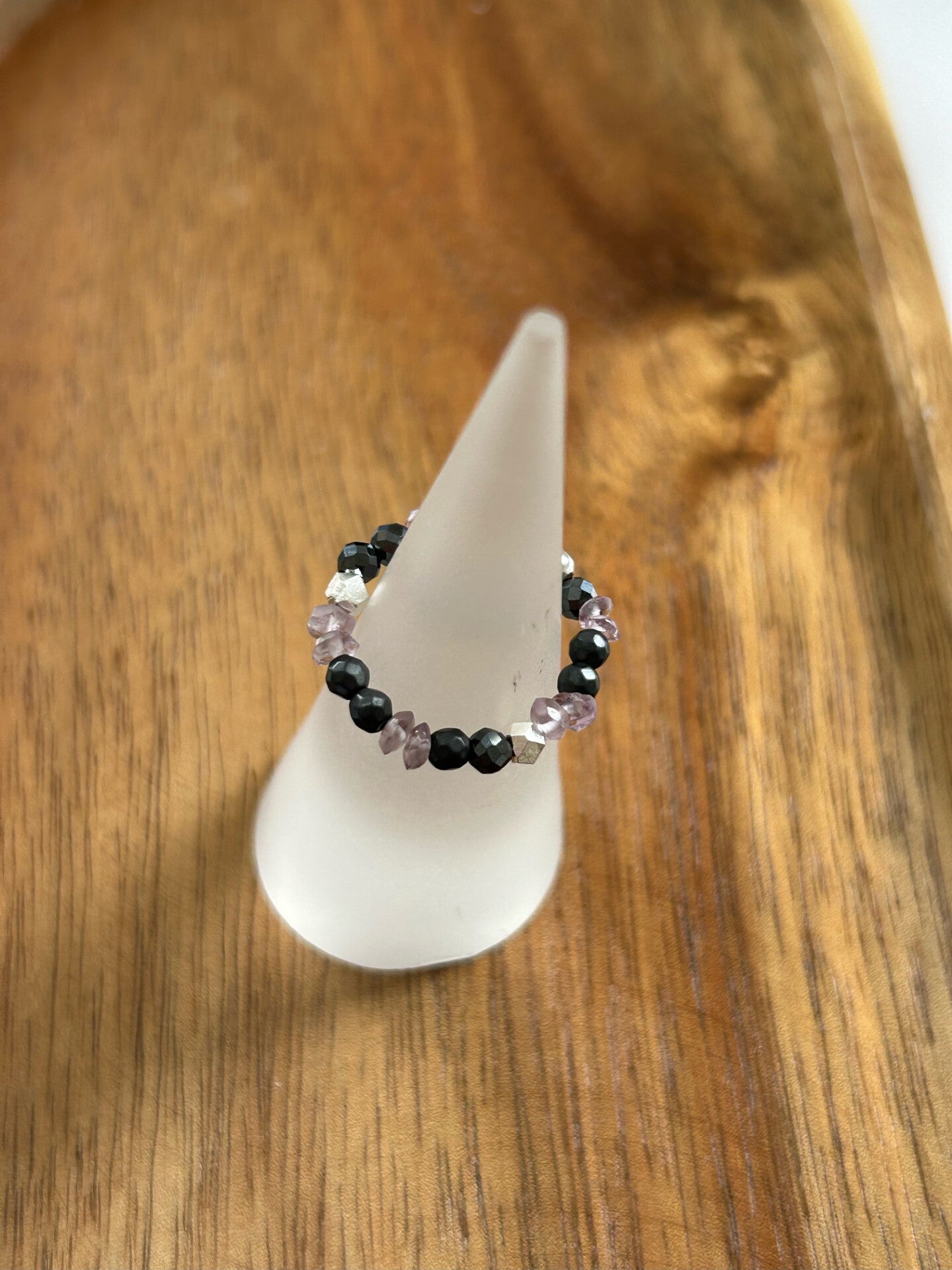 Fingerring - Amethyst / Hämatit (R047)