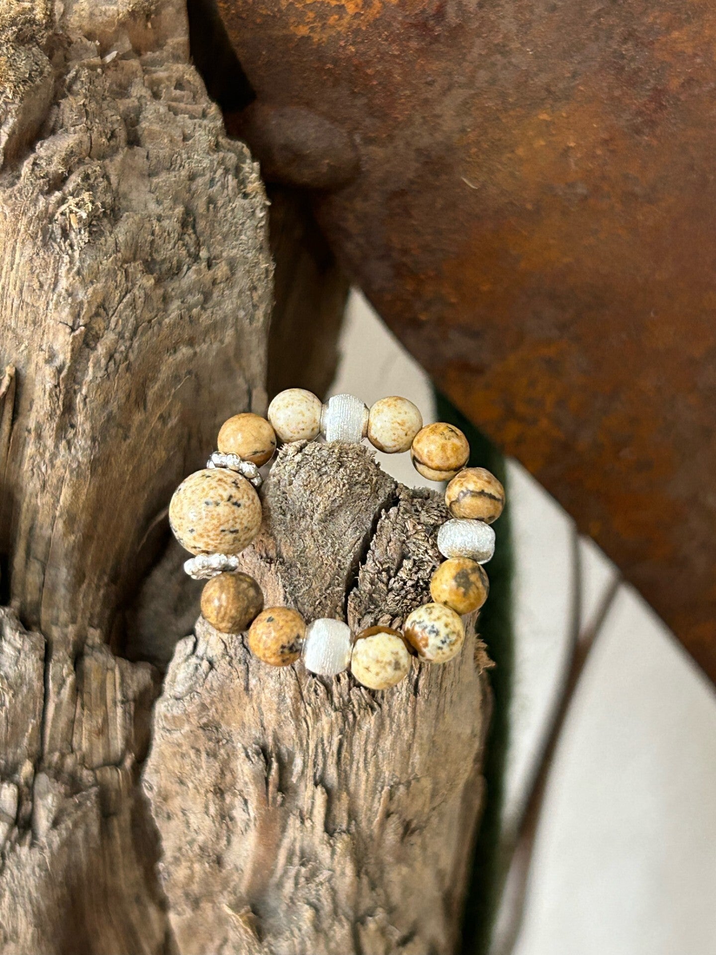 Fingerring - Landschaftsjaspis (R060)