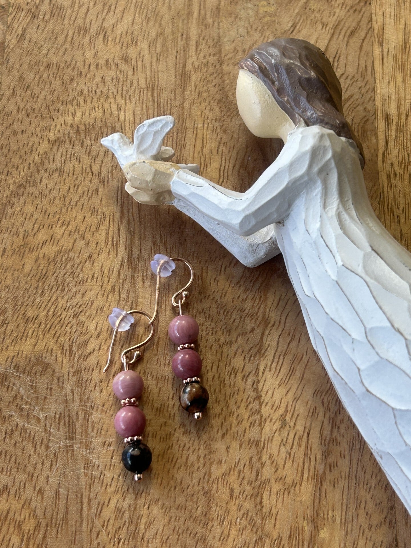 Ohrringe - Rhodonit (O556)