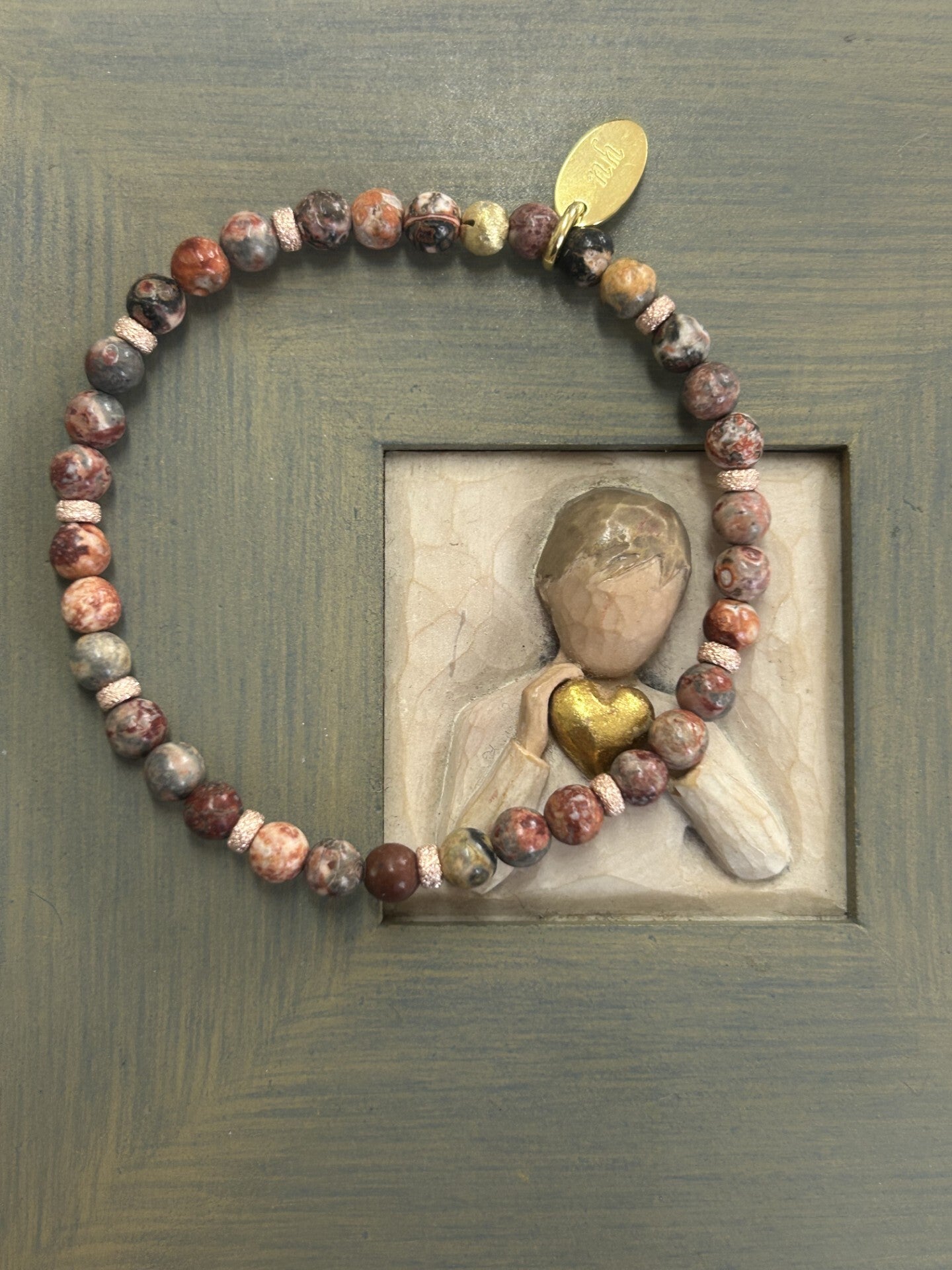 Armband - Leopardenfell-Rhyolith (A639)