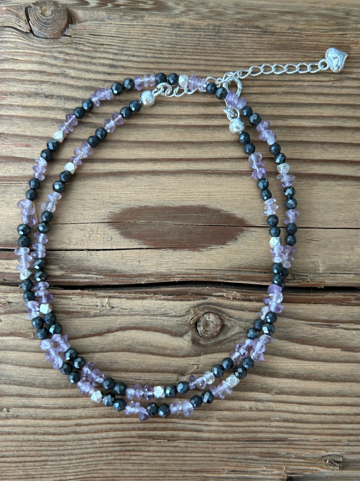 Fussketteli - Amethyst / Hämatit (F122)