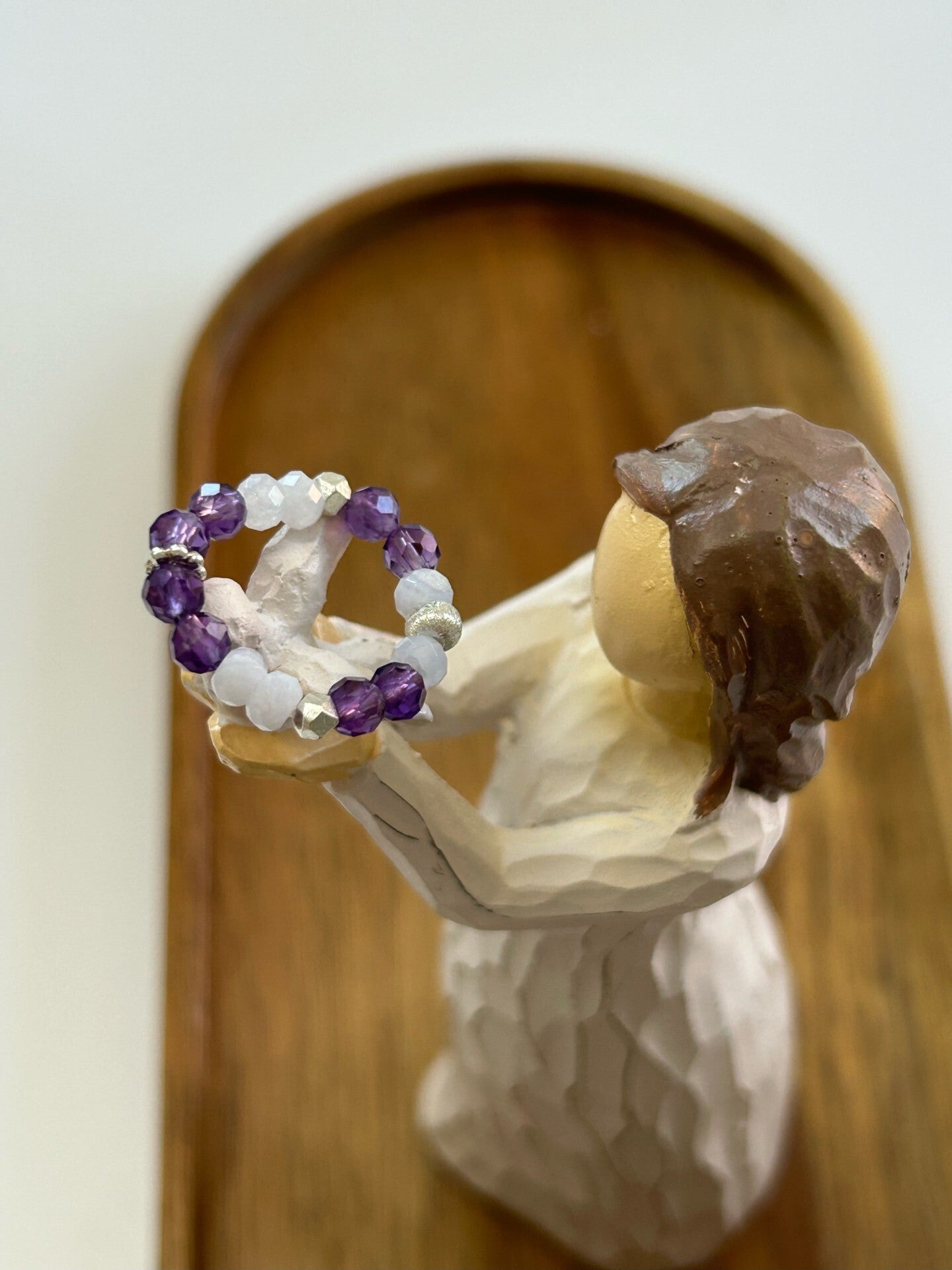 Fingerring - Amethyst/Chalcedon blau (R050)