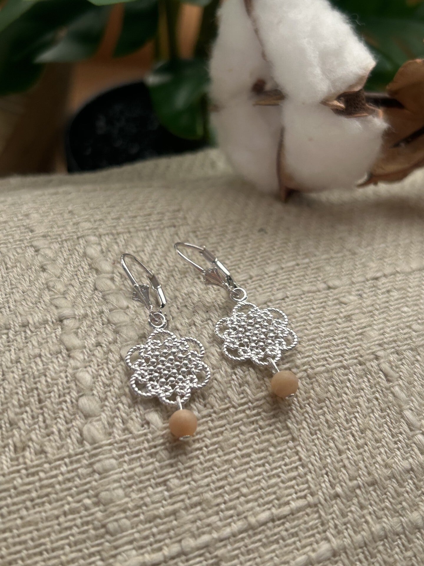 Ohrringe - Andenopal rosa (O495)