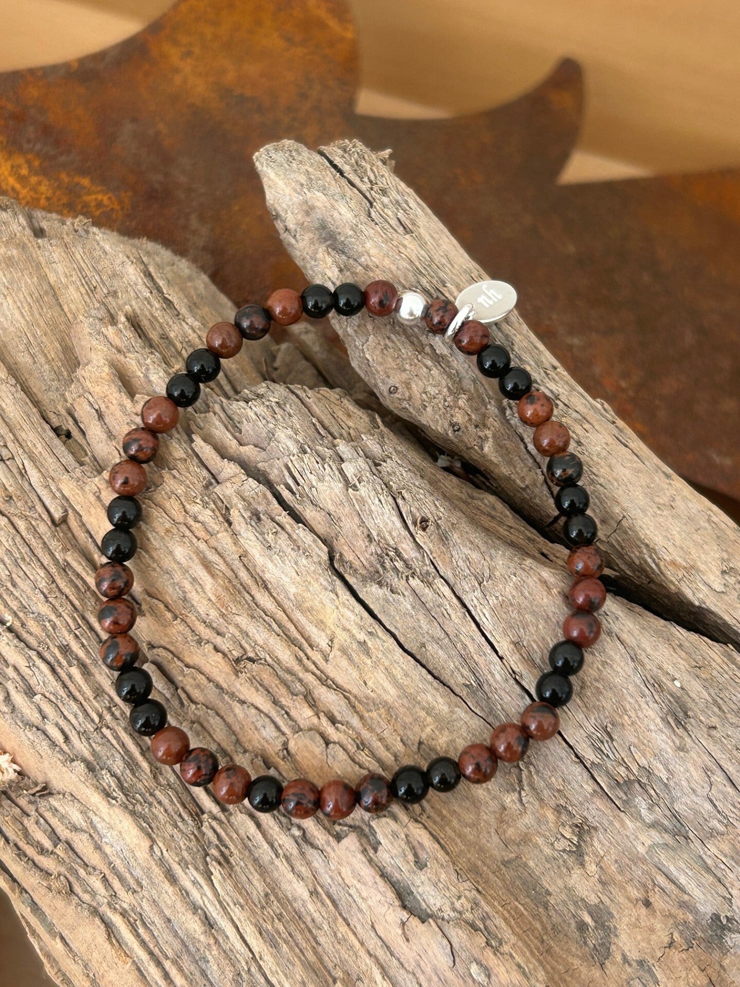 Armband - die Kraft des Obsidian (A666)