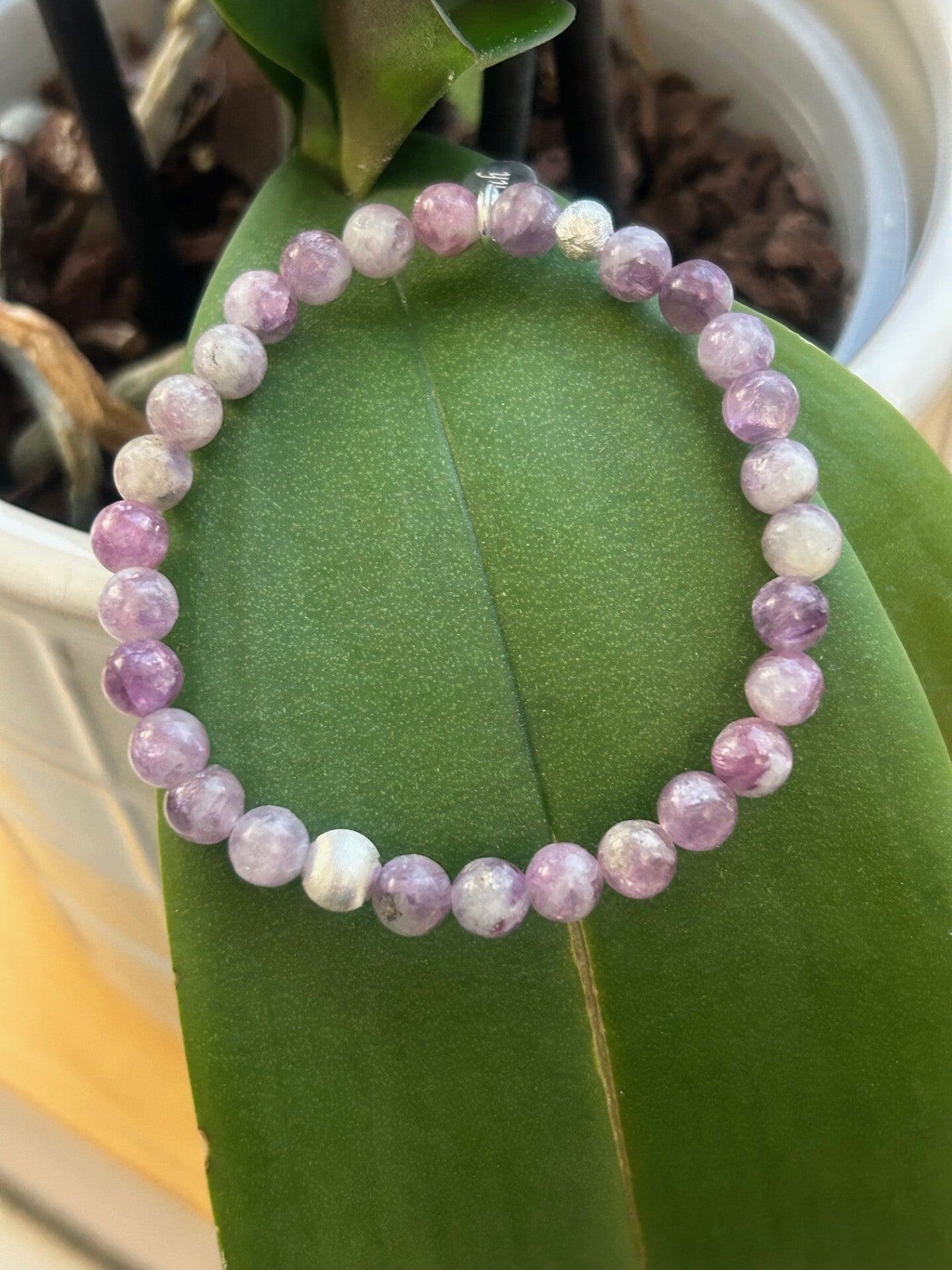 Armband - Lepidolith aus Tansania (A765)