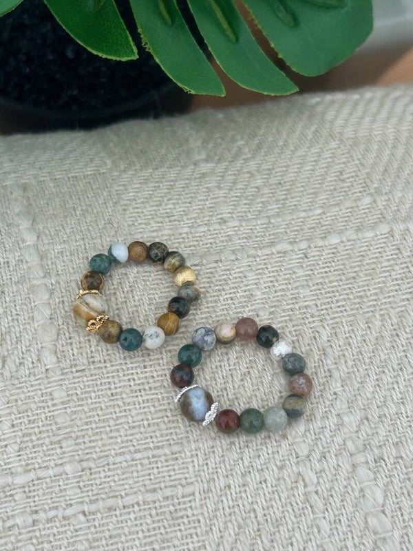 Fingerring - Ozean-Achat (R097)