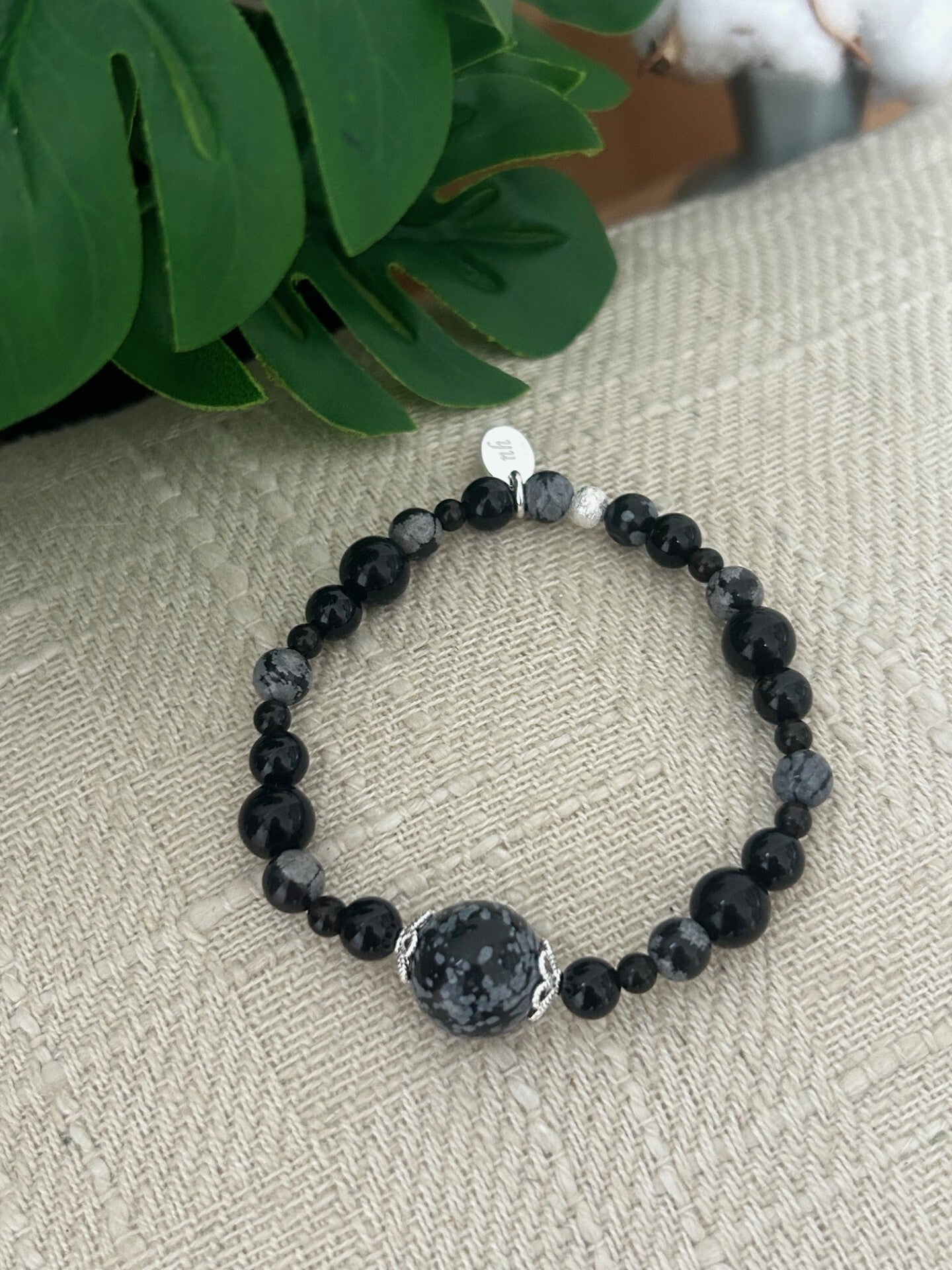 Armband - die Kraft des Obsidians (A680)