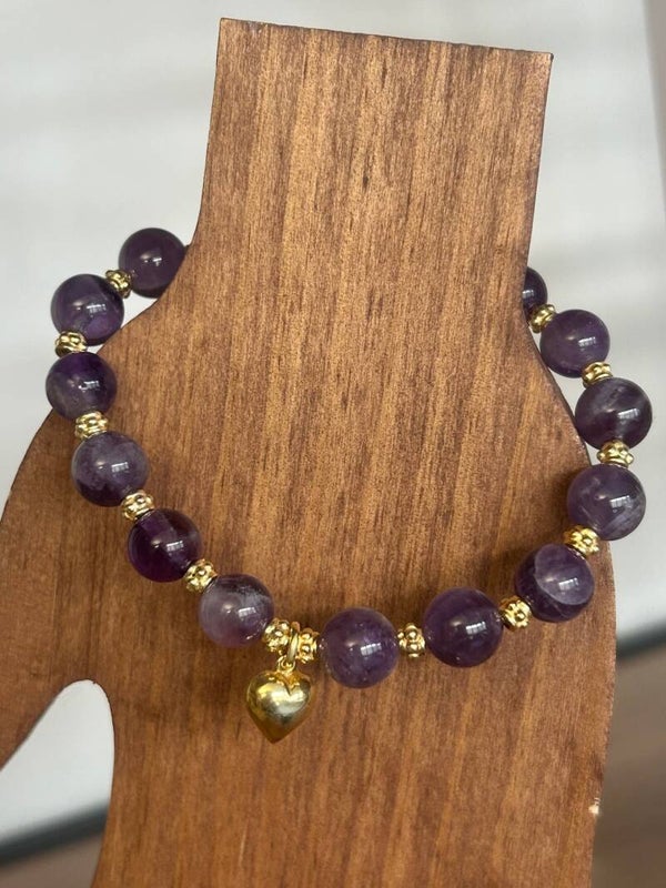 Armband - Amethyst-Quarz (Chevron) (A761)