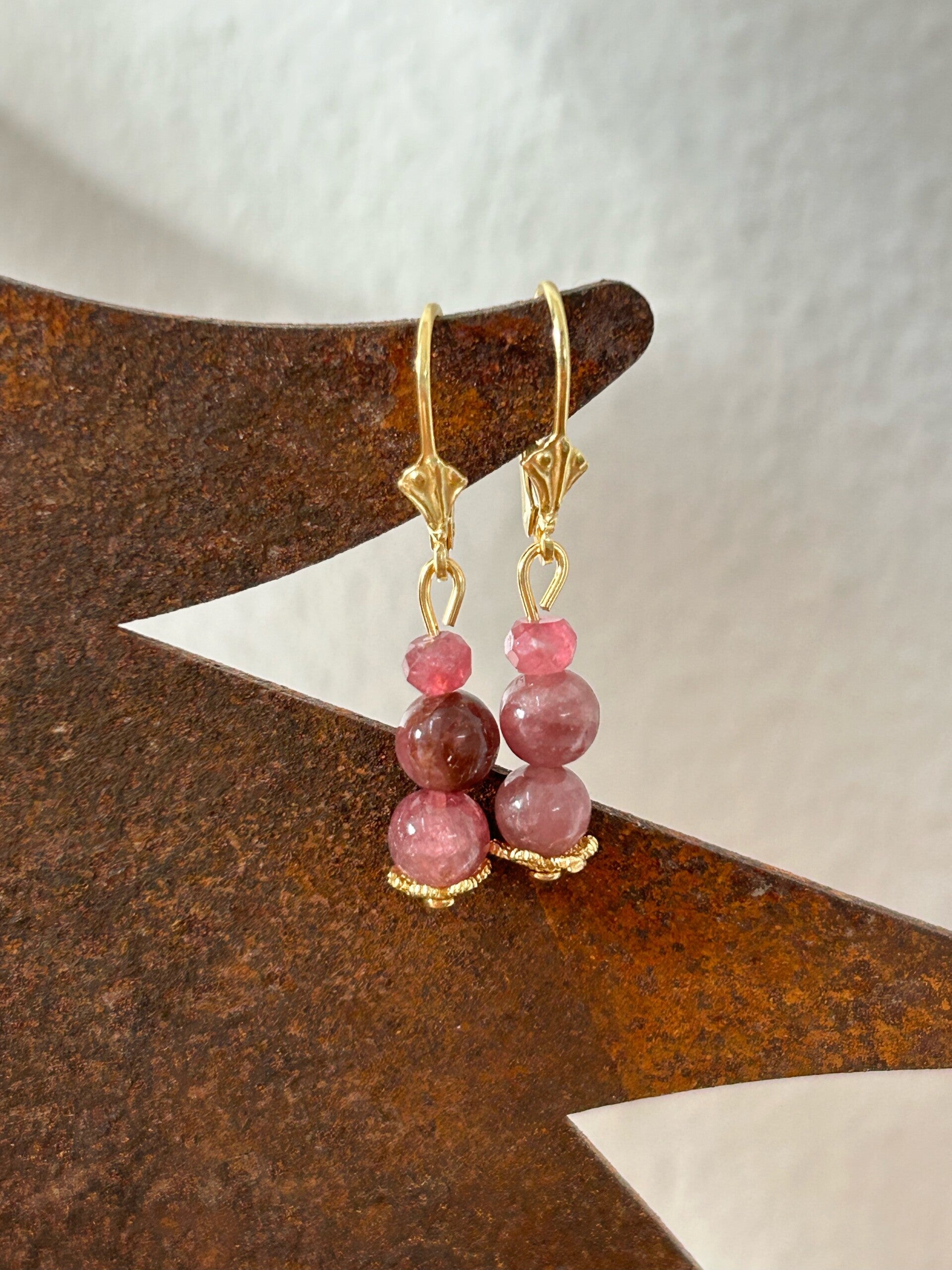 Ohrringe - Turmalin rosa (O361)