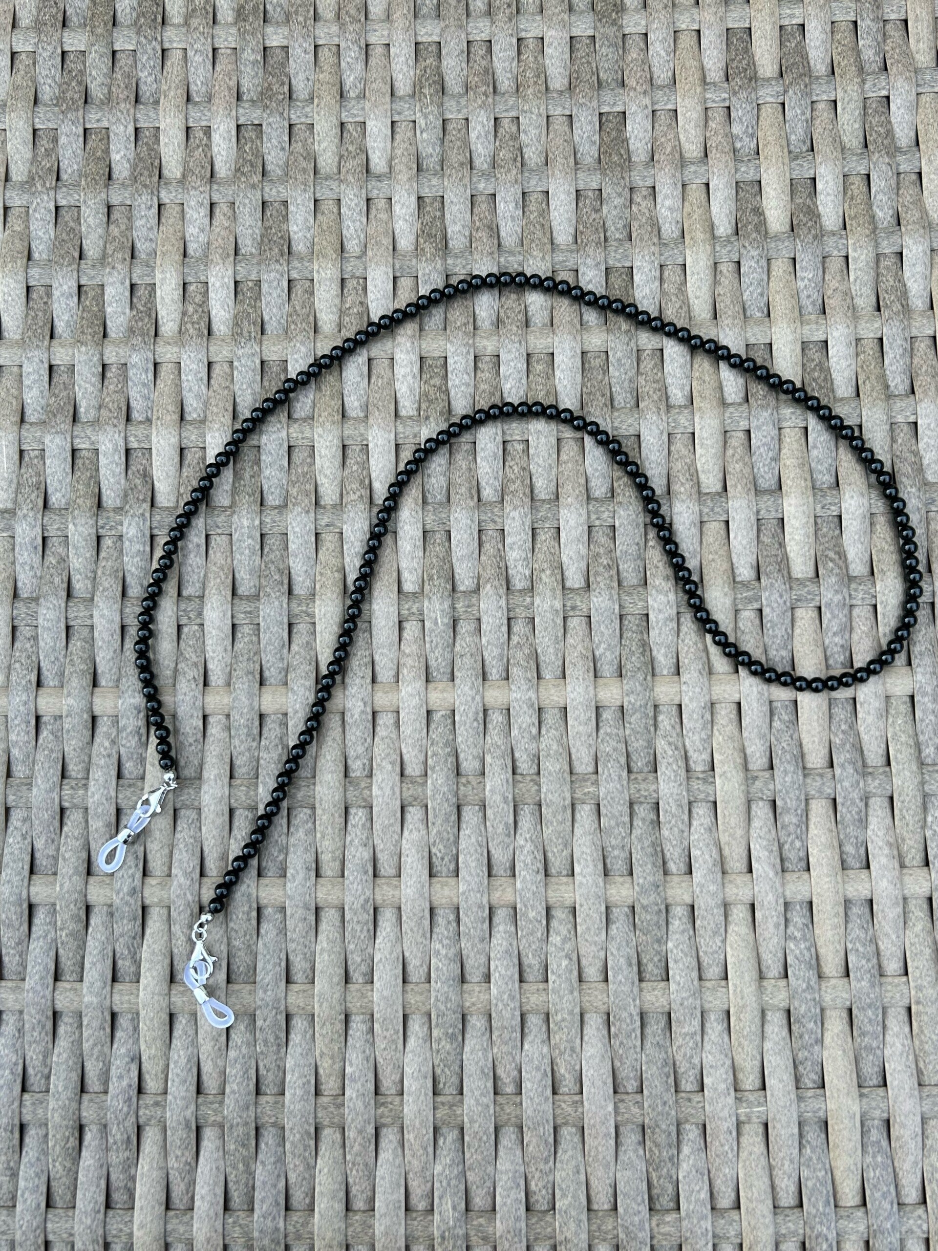 Brillenkette - Onyx (B005)