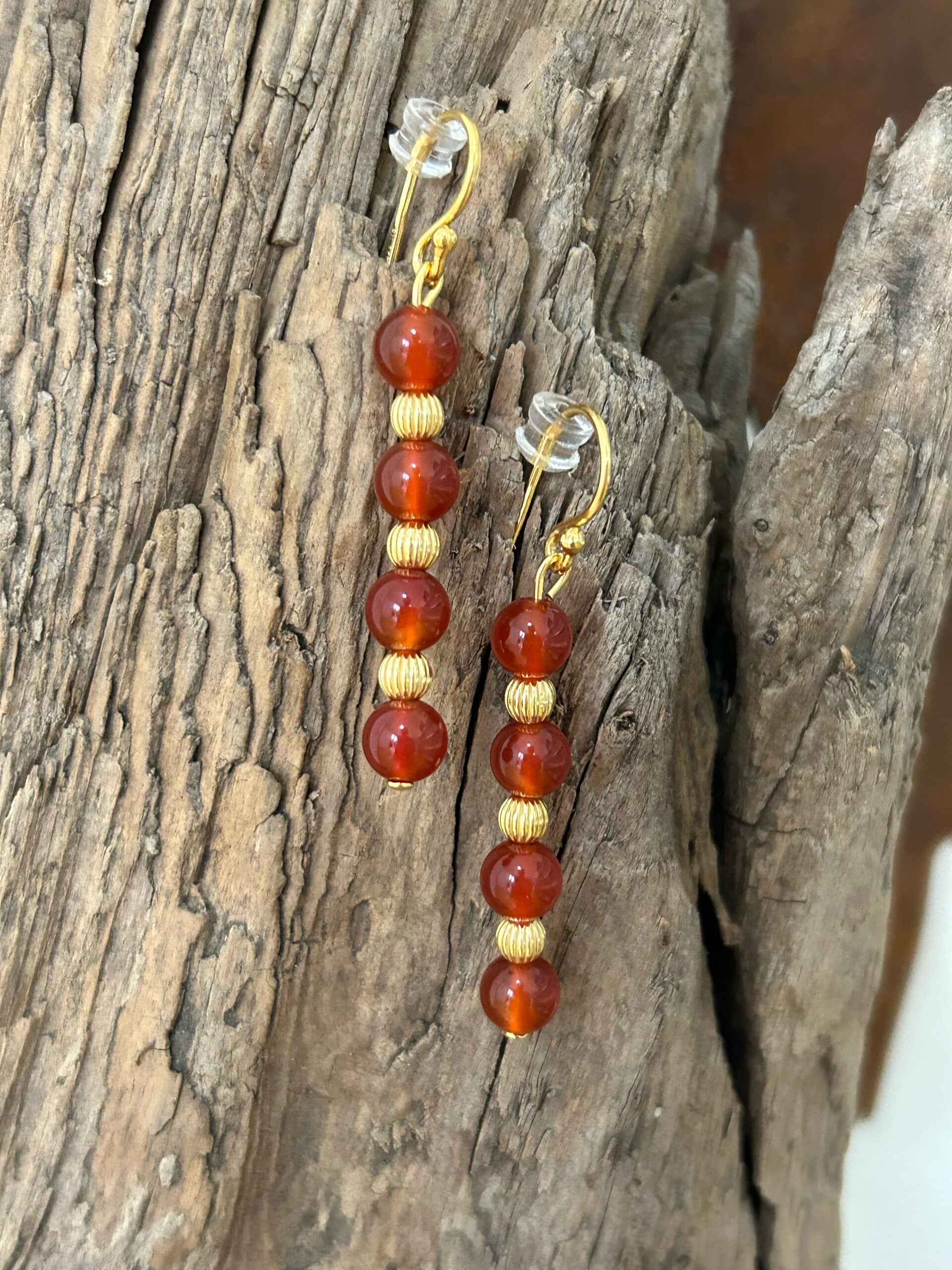 Ohrringe - Karneol (O369)