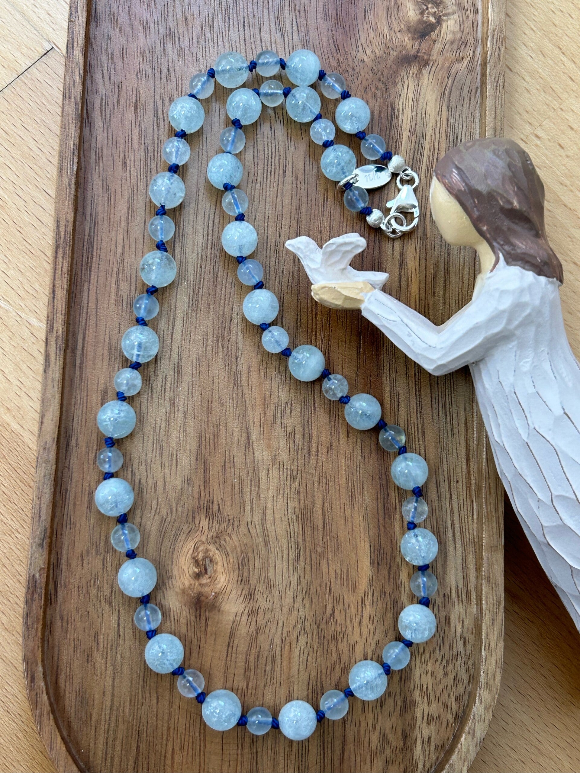 Halskette - Aquamarin in Top-Qualität (H268)