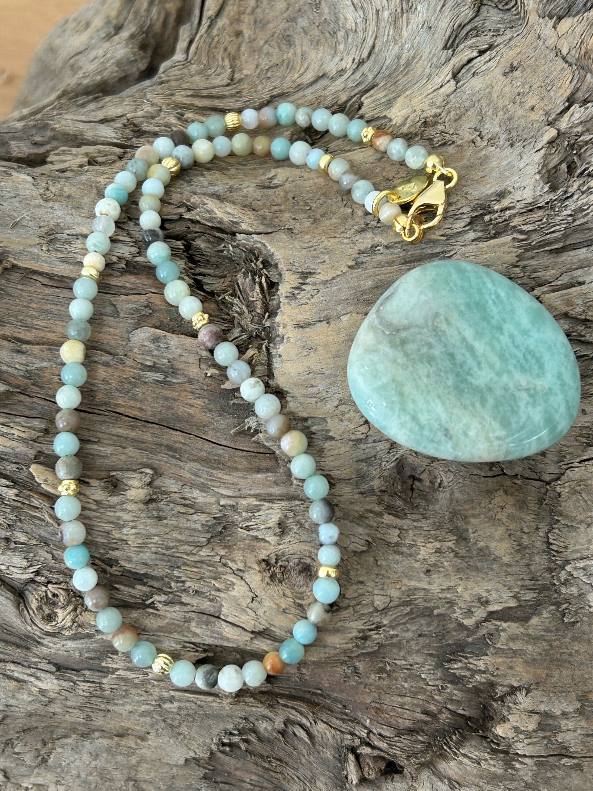 Halskette - Amazonit (H297)