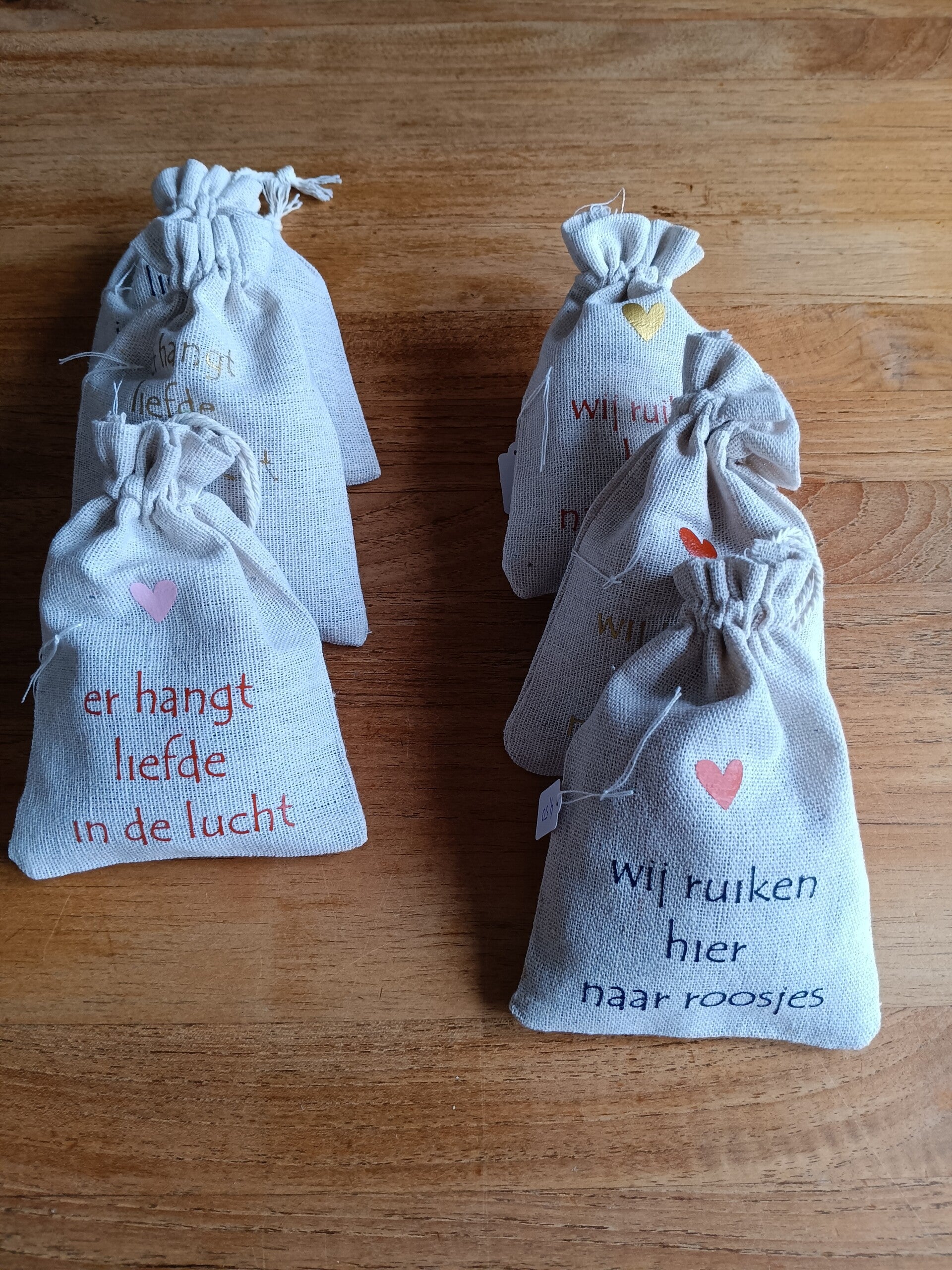 Geurzakje met tekst