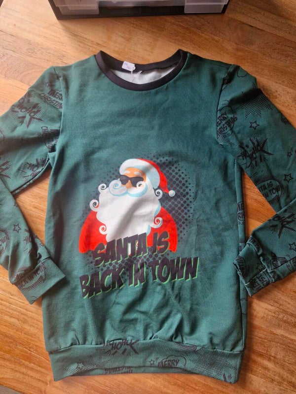 Kerstsweater Santa maat 134/140