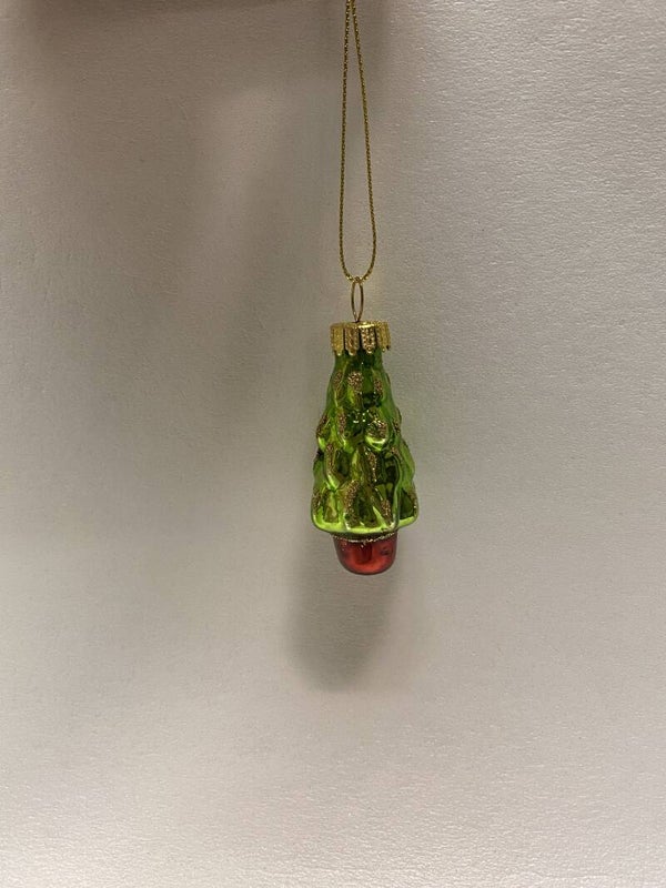 Kerstornament kerstboom 'glimmend'