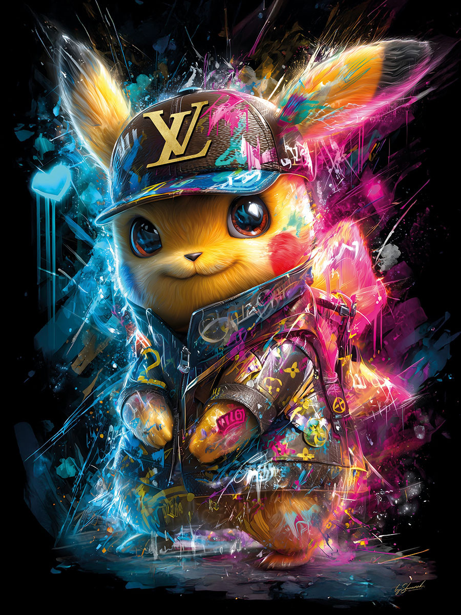 Glass Painting 'Pikachu' - BS-063