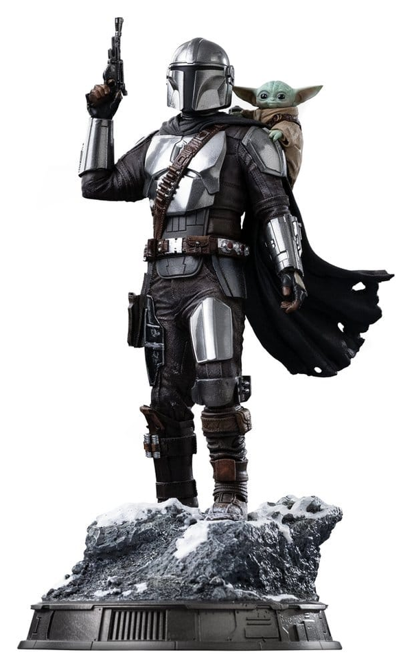 Iron Studios Disney Classics - The Mandalorian & Grogu with Gun