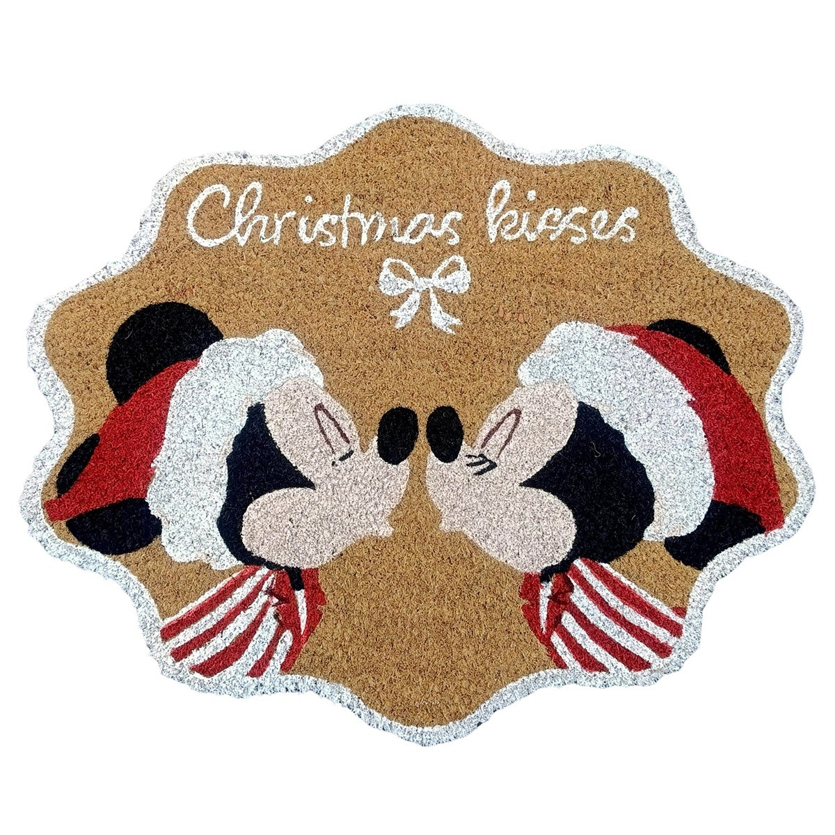 Mickey & Minnie Christmas Kisses 'Doormat' - DN26304