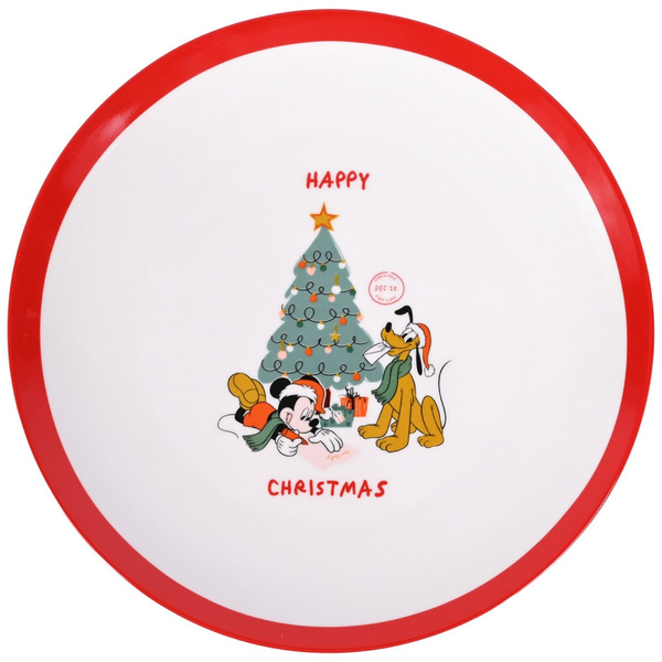 Mickey Mouse & Pluto 'Christmas Dinner Plate' - DN25330