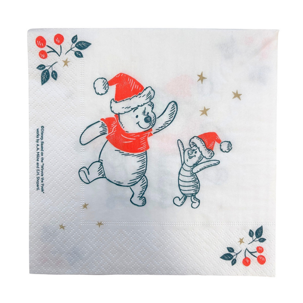 Winnie the Pooh & Piglet Christmas 'Napkins' - DN26431