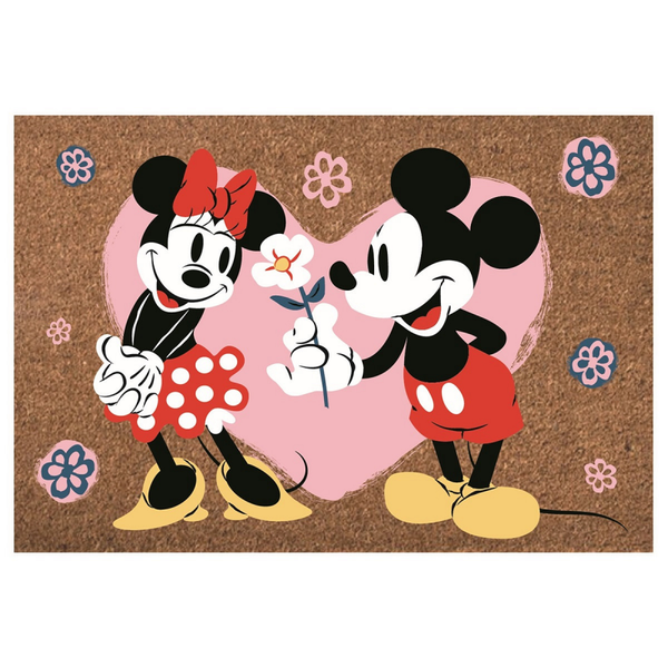 Mickey & Minnie Mouse Flowers 'Doormat' - DN27016