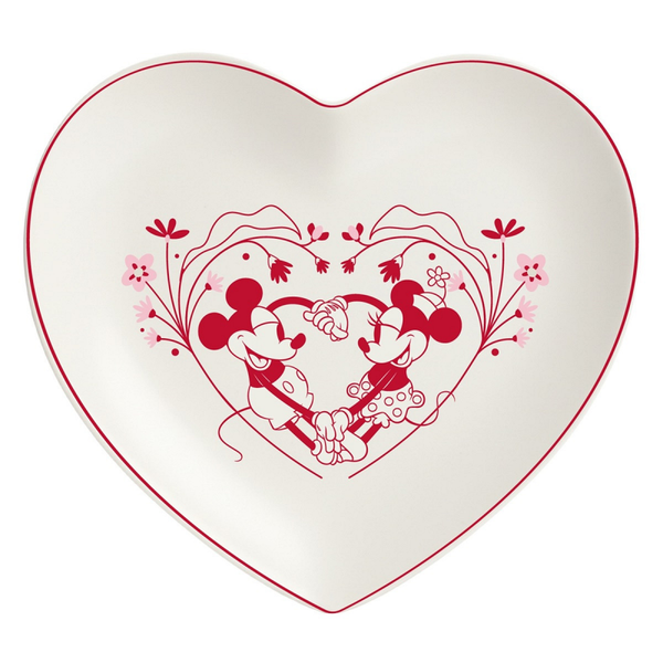 Mickey & Minnie Mouse 'Heart Shaped Plate Love' - DN27033