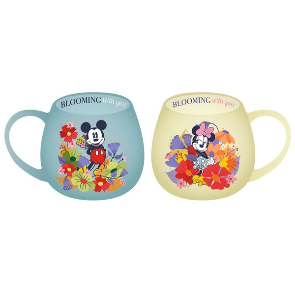Mickey & Minnie Mouse Flowers 'Set of 2 Mugs' - DN27112