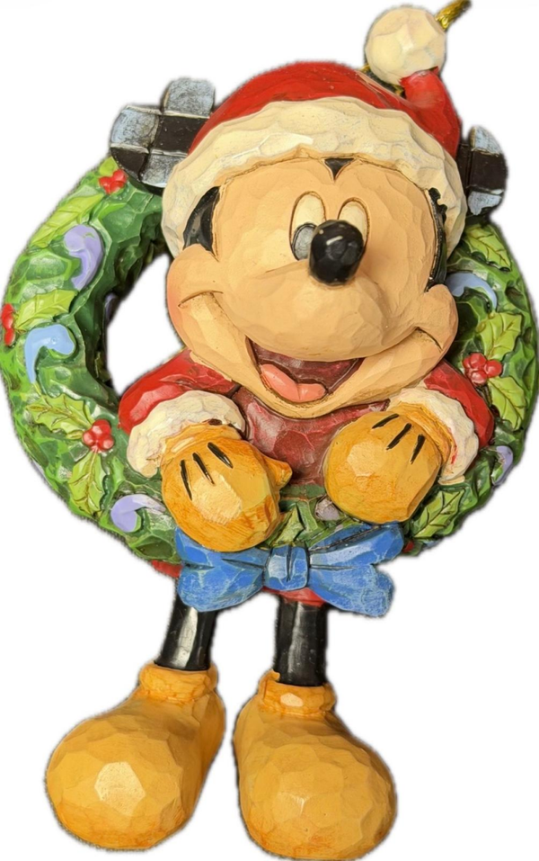 Mickey Mouse 'Mickey with Wreath Hanging Ornament' - A23889