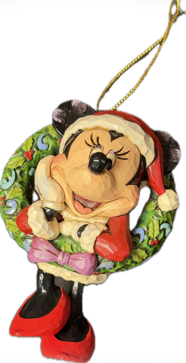 Minnie Mouse 'Minnie with Wreath Hanging Ornament' - A23887