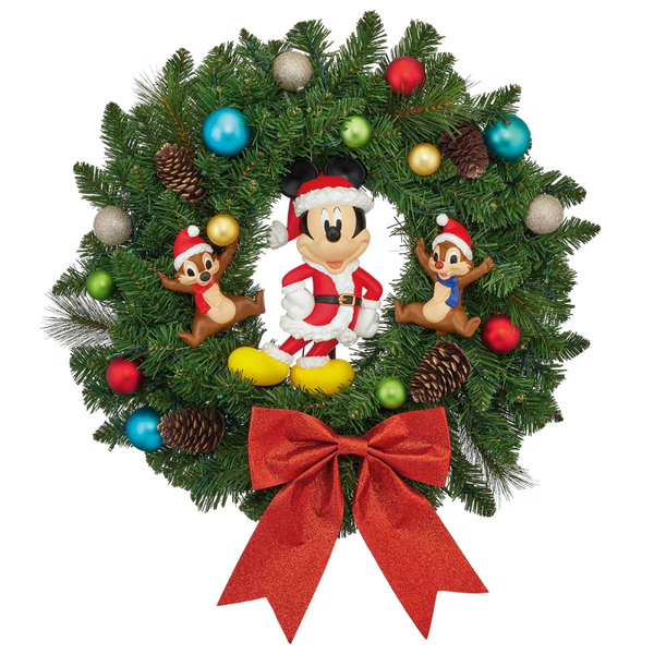 Mickey Mouse, Chip & Dale 'Christmas Wreath'