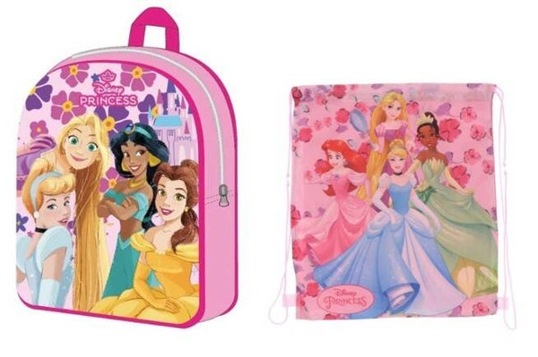Kinder Rugtas & Gymtas Set Prinsessen – Perfect voor de eerste schooldag