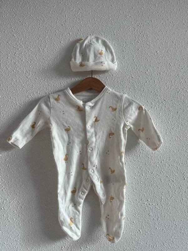 Boxpakje en Mutsje met Eendjes