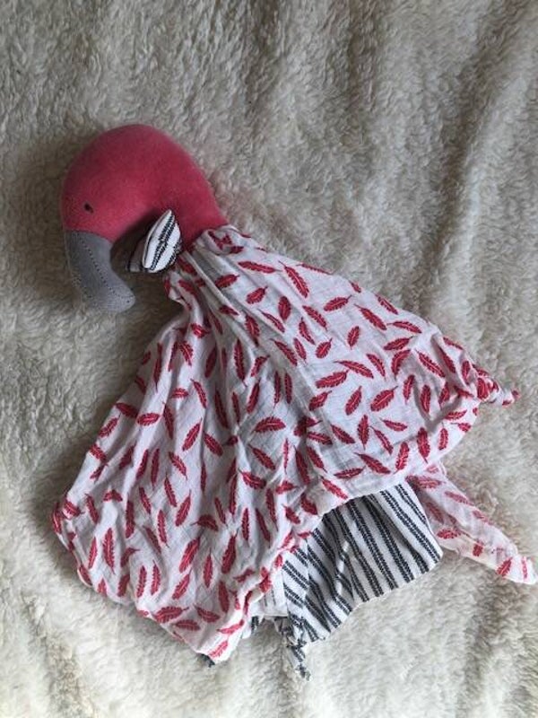 Knuffeldoekje Flamingo