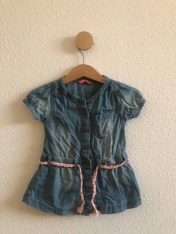 Spijkerjurkje met koord