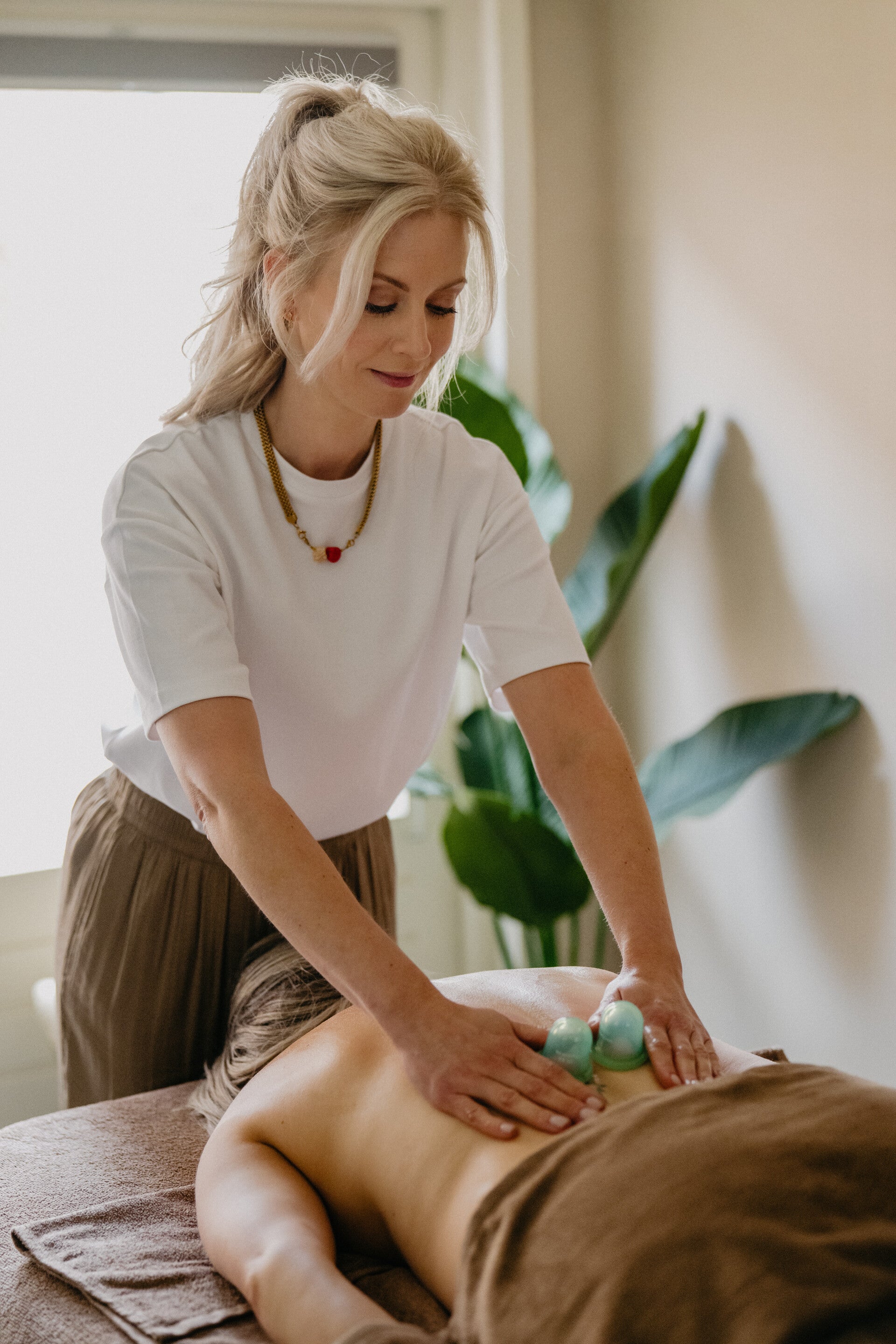 Cupping rug bij Cup & Calm Cuppingstudio Weert