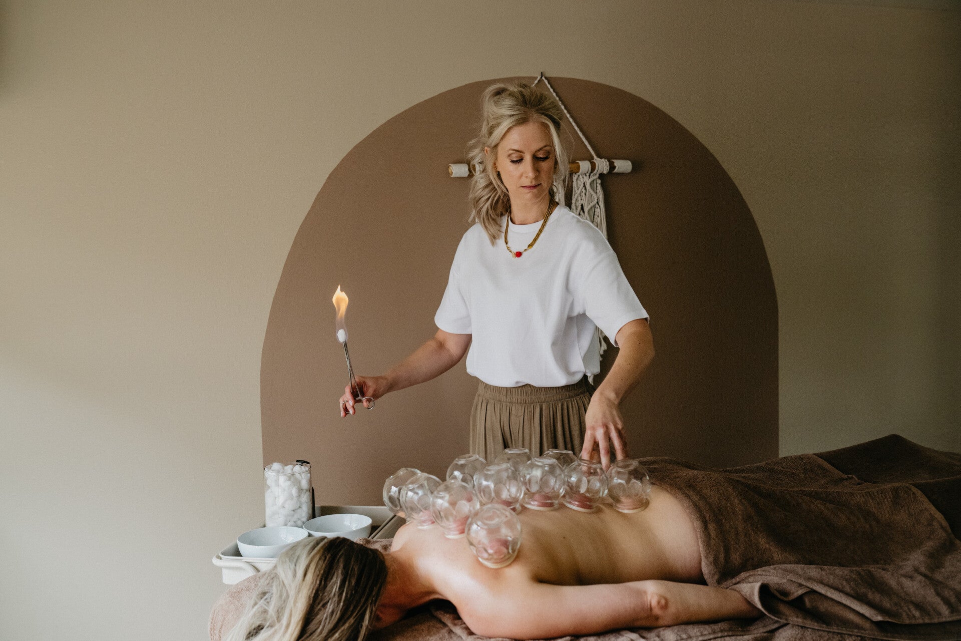 Vuur Cupping bij Cup & Calm Weert