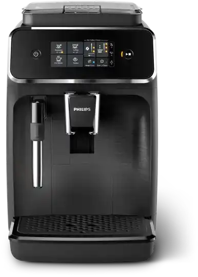 Philips 2200 Series Macchina da Caffè Automatica - Montalatte Classico, Display Touch Intuitivo, Nero Opaco (EP2220/10)