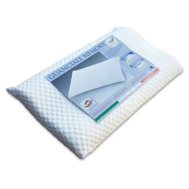 2 GUANCIALI MEMORY SPHERE ANTIACARO ANALLERGICO MOD. CERVICALE