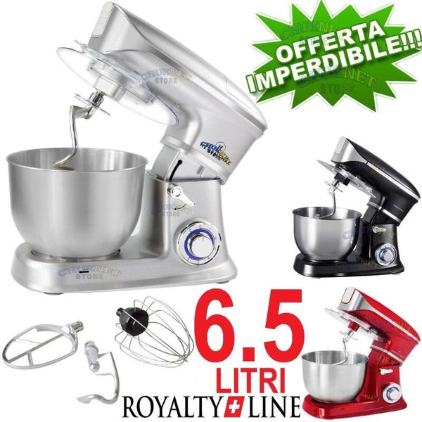 ROBOT DA CUCINA PLANETARIA ROYALTY LINE 6.5 L