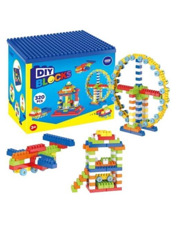 232 Klocki konstrukcyjne płytka w pojemniku 320el =0773