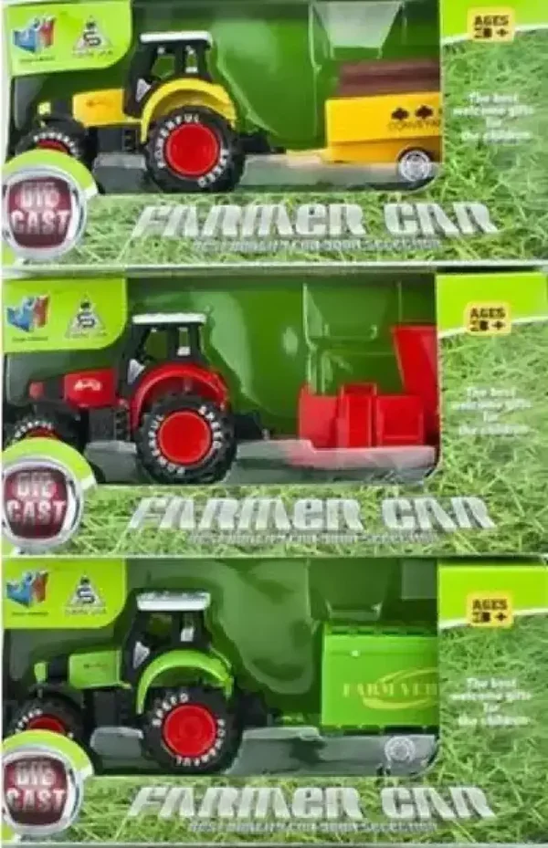 211 Traktor z przyczepą mix pudełko 101722